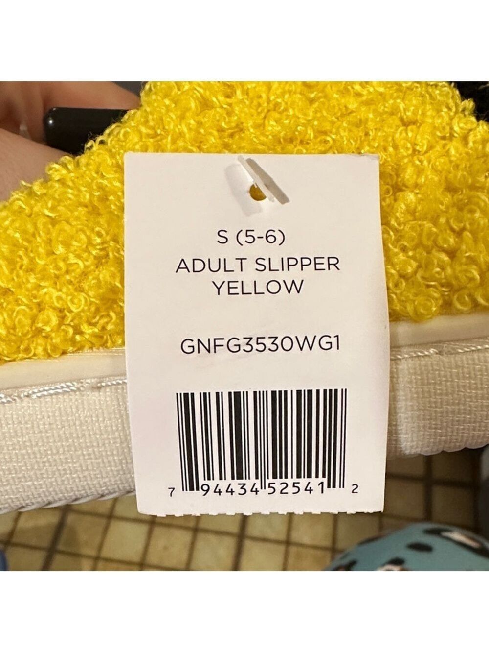 Cozy Yellow Smiley Face Womens Slippers - Picture 3 of 10